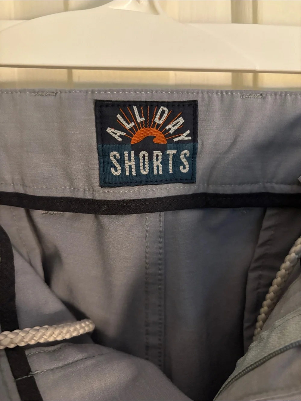Faherty Light Gray Flat-Front Men's Shorts